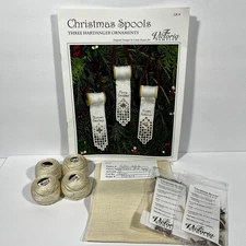Victoria Sampler Christmas Spools Hardanger Ornaments Pattern + Accessory Packs
