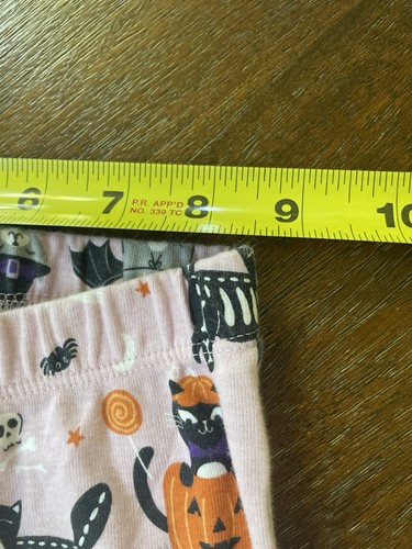 GYMBOREE GIRLS Halloween Cats Pink Long Sleeve Henley PJ Set SIZE 6 Cotton - Picture 16 of 19
