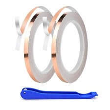 7/32 Inch Silver Backed Copper Foil for Stained Glass, 1.5 Mil Thick, 36 Yard...