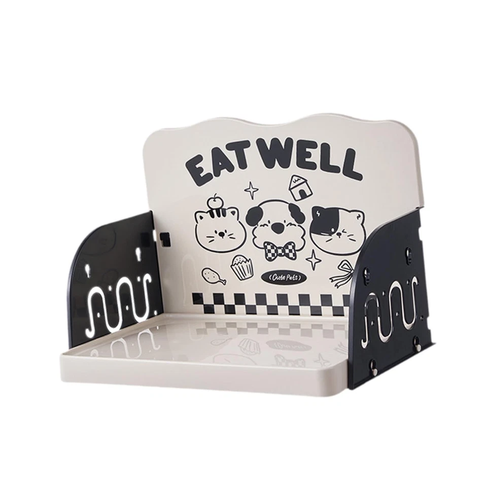 Cat Feeding Table Pet Supplies for Food and Water Stable Keep Floor Clean