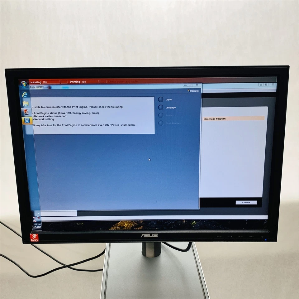 Servidor de impresión Xerox Fiery EX2100 i5-2400 3,1 GHz 4 GB RAM 1 TB HDD Windows 7 Pro Foto 2 de 4