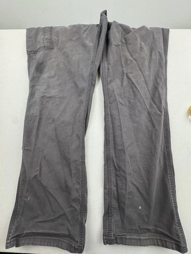 Ariat Men's Rebar M4 Distressed Gray Made Tough Work Cargo Pants Size 38x32 - Picture 19 of 24