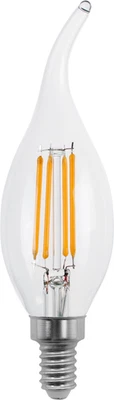 BRATEK Lampadina LED Vintage E14 Fiamma Candela Luce Calda Fredda Naturale 6W Risparmio