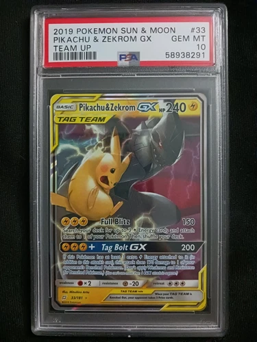 Team Up Pikachu Zekrom GX 2019 Team Up Pikachu Zekrom GX #33 Full Art