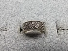 GRANDMA GRABE'S BEAUTIFUL VINTAGE 925 STERLING SILVER 1.3G OPEN BACK RING SIZE 3