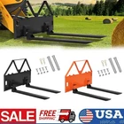 Skid Steer Loader Tractor Pallet Forks 46" Tractor Forks Quick Tach Attachment