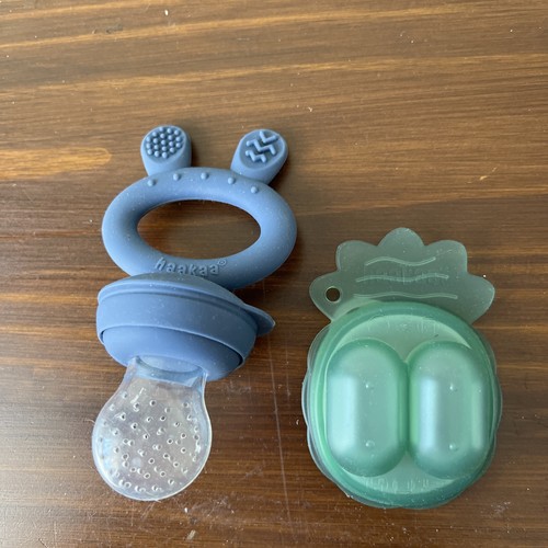 Haakaa Silicone Fresh Food Feeder Set of 2 BPA Free for Baby Breast Milk