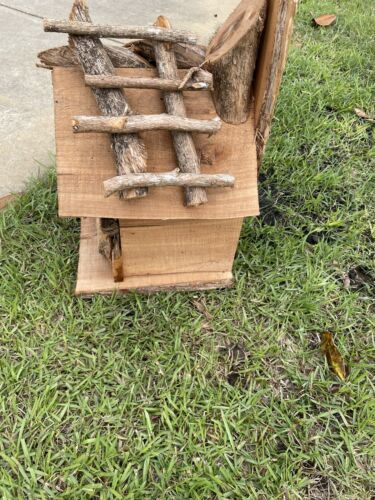 All Natural Wood Bird House - Large - 第 5/5 張圖片