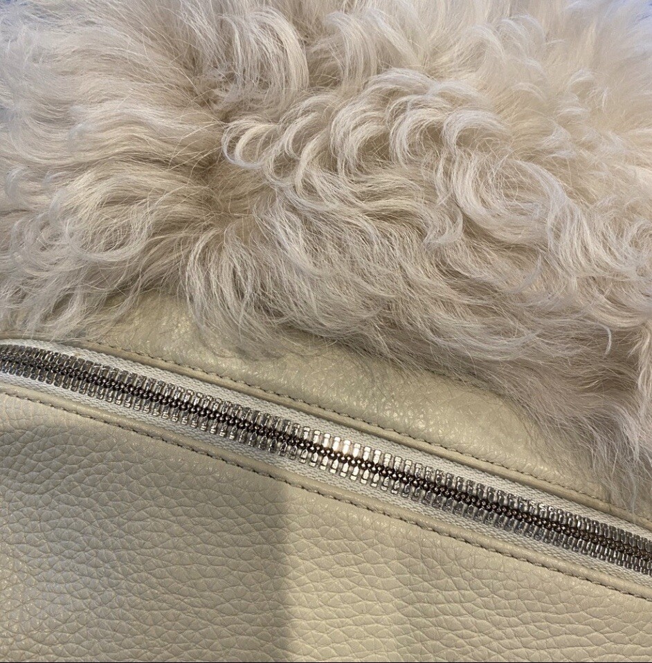 KARA Shearling Small Backpack - image 8