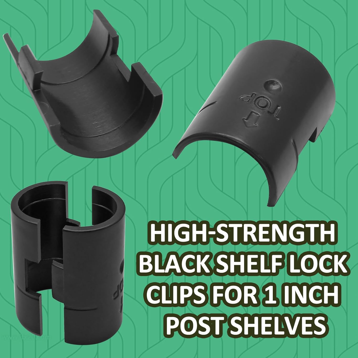 52 Pcs 1 Inch Wire Shelf Clips, Heavy Duty Replacements (Black) eBay