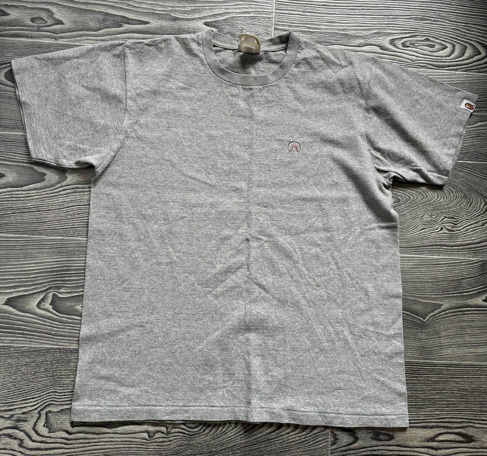 A Bathing Ape Shark One Point WGM Tee grey T-Shirts size M