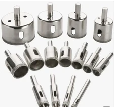 10 Piece Hole Saw Diamond Drill Bits