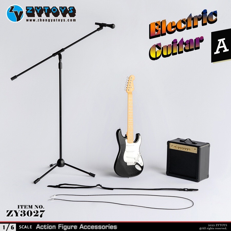 ZYTOYS Electric Guitar 1/6 Plastic Figure Puppet Model ZY3027 (3