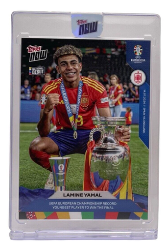 Lamine Yamal 2024 Topps Now EURO#66 Youngest Player to Win Final Rookie SPAIN
