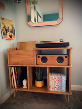 Record player stand-cabinet-vinyl record LP storage/turntable stand with storage