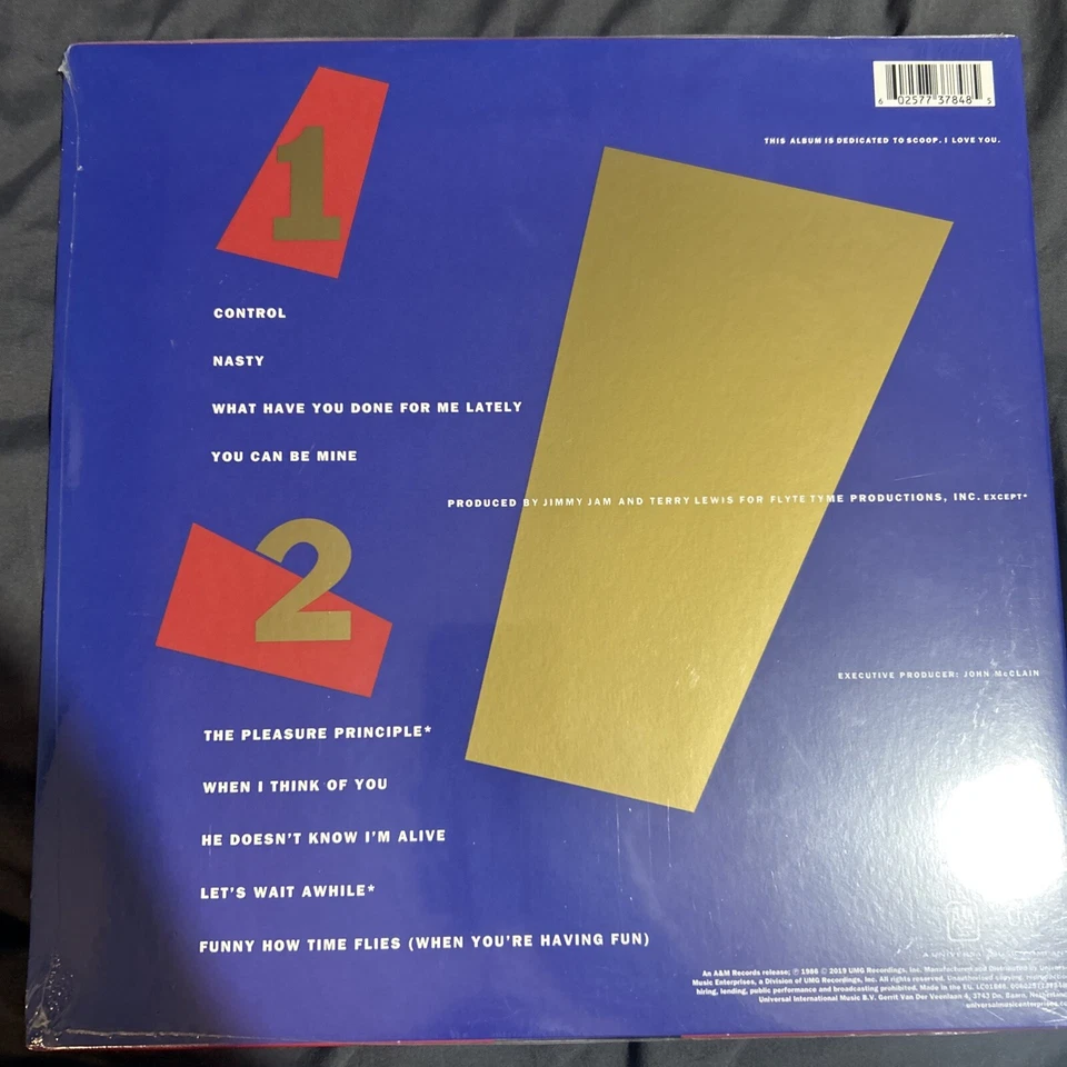 Janet Jackson Control 2019 LP 33T Neuf - Photo 2/2