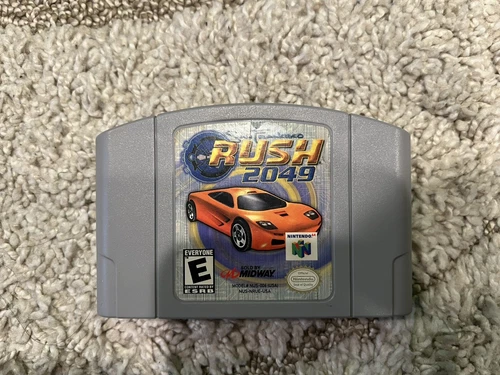 San Francisco Rush 2049 N64 (Nintendo 64, 2000) Cleaned Tested Working Authentic