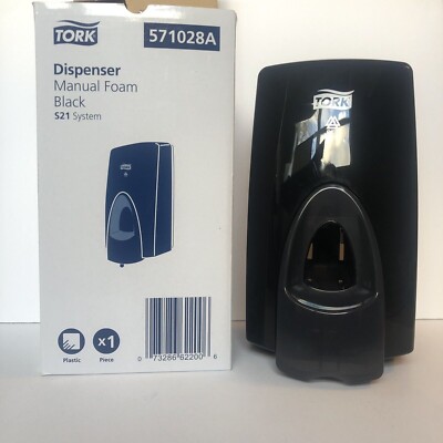 TORK Foam Soap Manual Dispenser Black 571028A S21 System - BRAND NEW IN BOX!