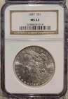 1887 Morgan Silver Dollar NGC MS 63 Philadelphia 💥🔥