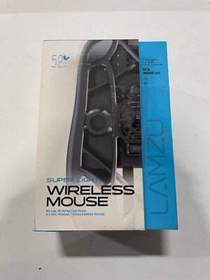 Lamzu Thorn Gaming Maus White Mouse Super Light No Delay 2.4 Ghz Wireless/Wired