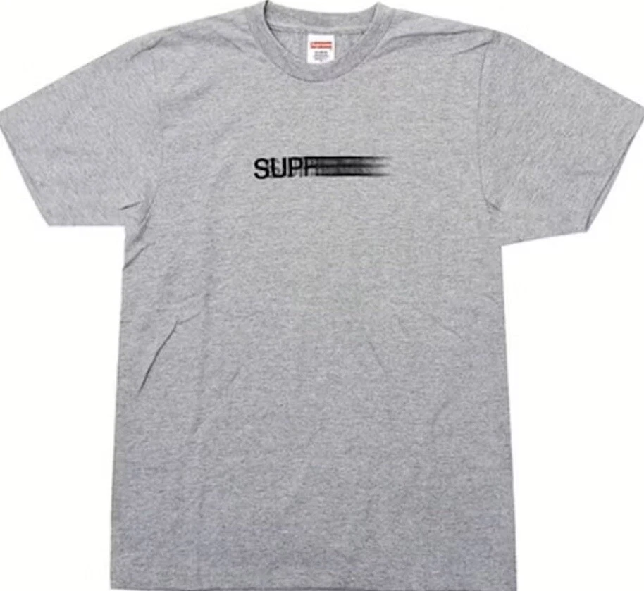 Tee shirt gris Supreme Motion Logo SS23T75 neuf taille L