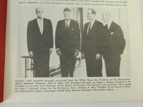 Vintage 1965 Carmen Metropolitan Opera Librettos JFK Program Playbill, Good cond - Picture 3 of 10