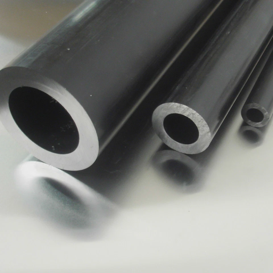 Asta cava POM Ø 20x5mm nera lunghezza 20/10 tubo a scelta POM-C tondo plastica - Immagine 4 di 4