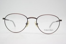 Vintage Glasses Calvin Klein CK 111 Bronze Red Oval Eyeglass Frame