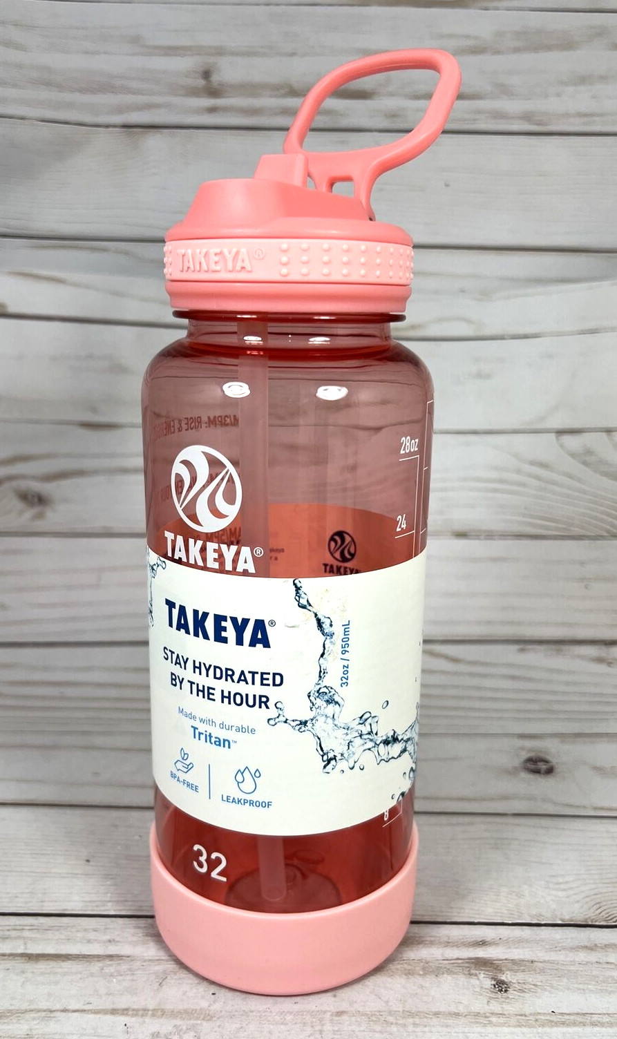 Hydrate By The Hour Daily Lid Straw Flutter Pink