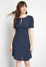 Modcloth Navy The Keyhole Story A-Line Dress NWT Size 4