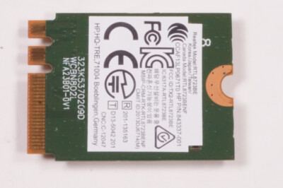 Realtek 8723be WiFi Card HP P/n 843337-001 Comes With Screw Fully 