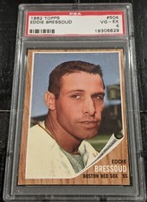 1962 Topps Eddie Bressoud PSA 4 VG-EX #504 Great Clarity Red Sox