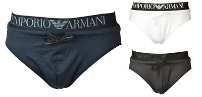 EMPORIO ARMANI Sea Briefs Suit Elastic Waist Waist Drawstring and