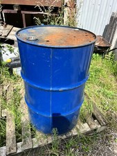 Used Metal Oil Drum Ideal For Garden Waste Burner