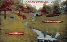 Philadelphia PA Pennsylvania Fairmount Park Schuylkill River Vtg Postcard T3