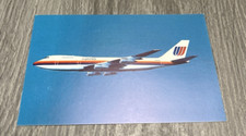 Vintage Postcard Boing 747-100 United Airlines Unposted READ