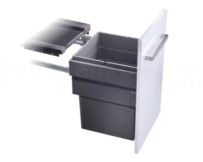 Hailo Abfallsammler 3608461 45cm Unterschrank Auszug Cargo Synchro 55 L d.-grau - Bild 1 von 4