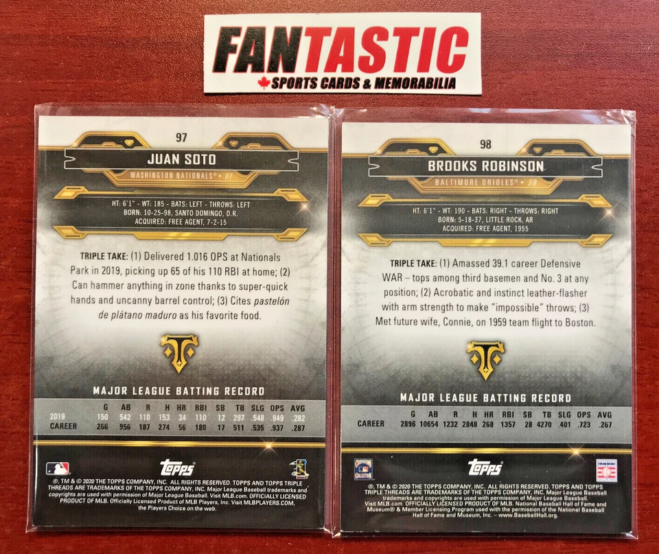 2020 Topps Triple Threads AMETHYST (Purple) /299 Parallel Card YOU PICK - Image 2 of 2