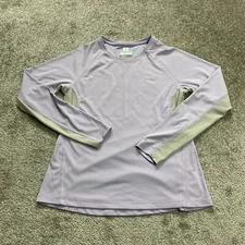 Columbia Omni Freeze Zero Active Top Women Small Lilac Long Sleeve Round Neck