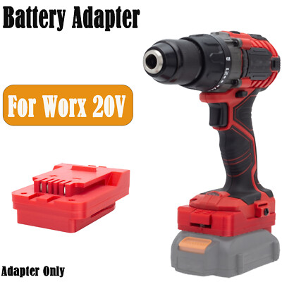 1X Adapter For Worx 20V Li-Ion Battery Convert to for Bauer 20V Cordless Tools