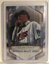 Chase Petty 2021 Bowman Draft Chrome Draft Night Card #BDN-2 Minnesota Twins