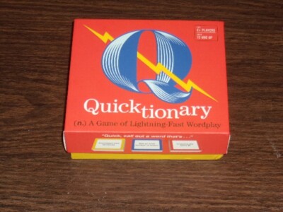 NIB 2017 QUICKTIONARY The Card Game of Lightning Fast Wordplay Chronical Books