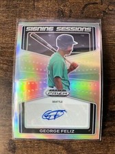 George Feliz 2022 Panini Prizm Draft Picks Signing Sessions Silver Auto #SS-GF  