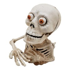 6 Inch Skeleton Cast Iron Mechanical Coin Bank