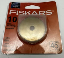 Fiskars 95287097J Rotary Cutter Replacement Blades 10 Pk, 45mm