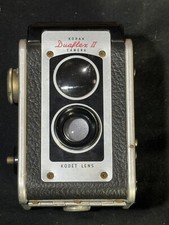 Antique Kodak Duaflex II Camera with Kodet Lens Vintage Untested