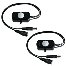 2 Pack PIR Motion Activated Sensor Switch,DC 12V~30V 3A Occupancy Sensor Swit...