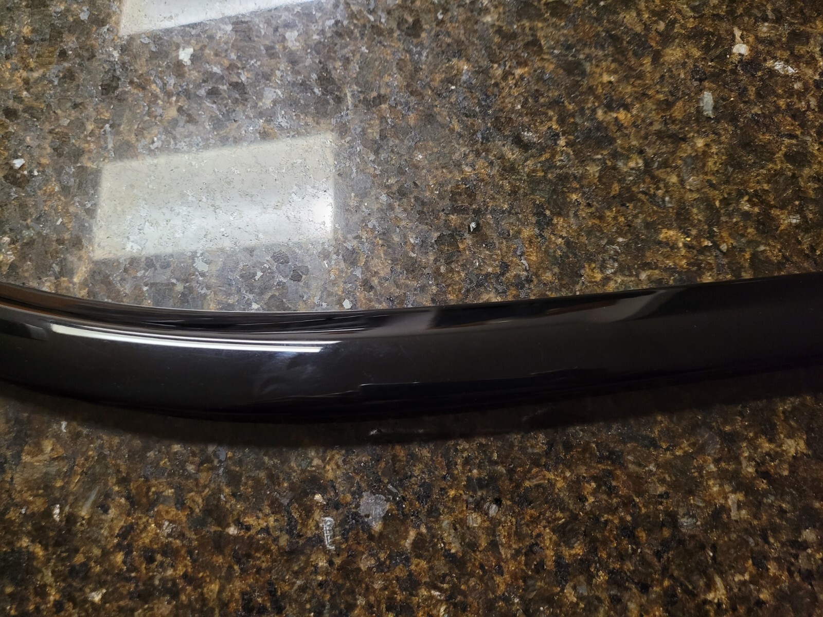 08-17 Maserati Granturismo Rear Left Door Panel Trim Cover Gloss Black Oem