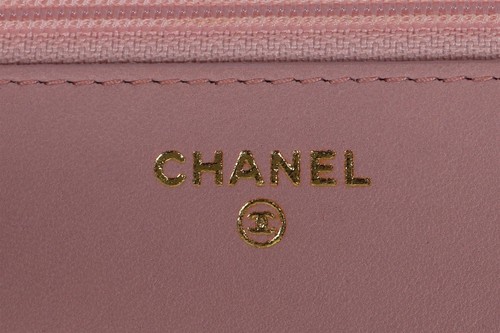 CHANEL PINK 2014 CHAIN ON WALLET QUILTED LEATHER SHOULDER BAG - Picture 10 of 11