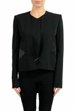 Just Cavalli Black One Button Women's Blazer US S IT 40